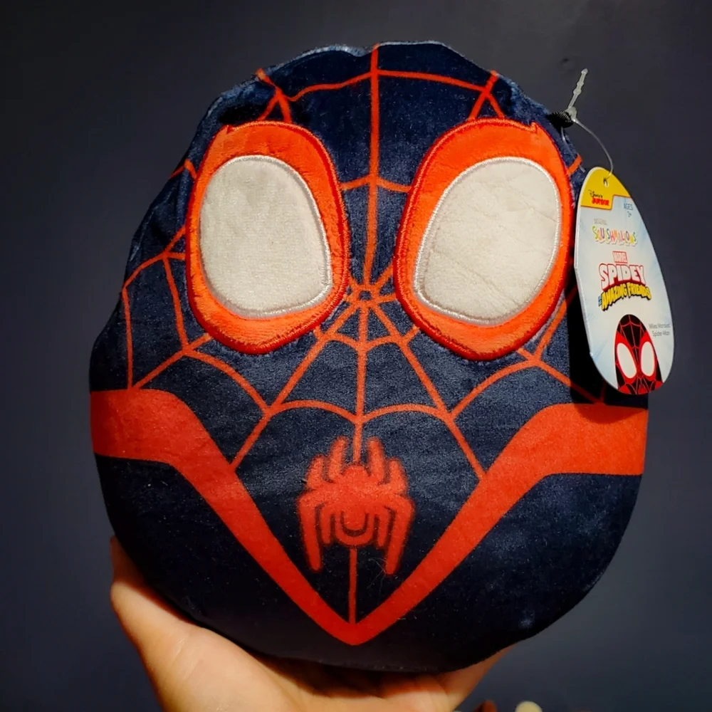 Marvel Squishmallow 7-8 IN Spiderman Miles Morales NEW - Picture 1 of 3